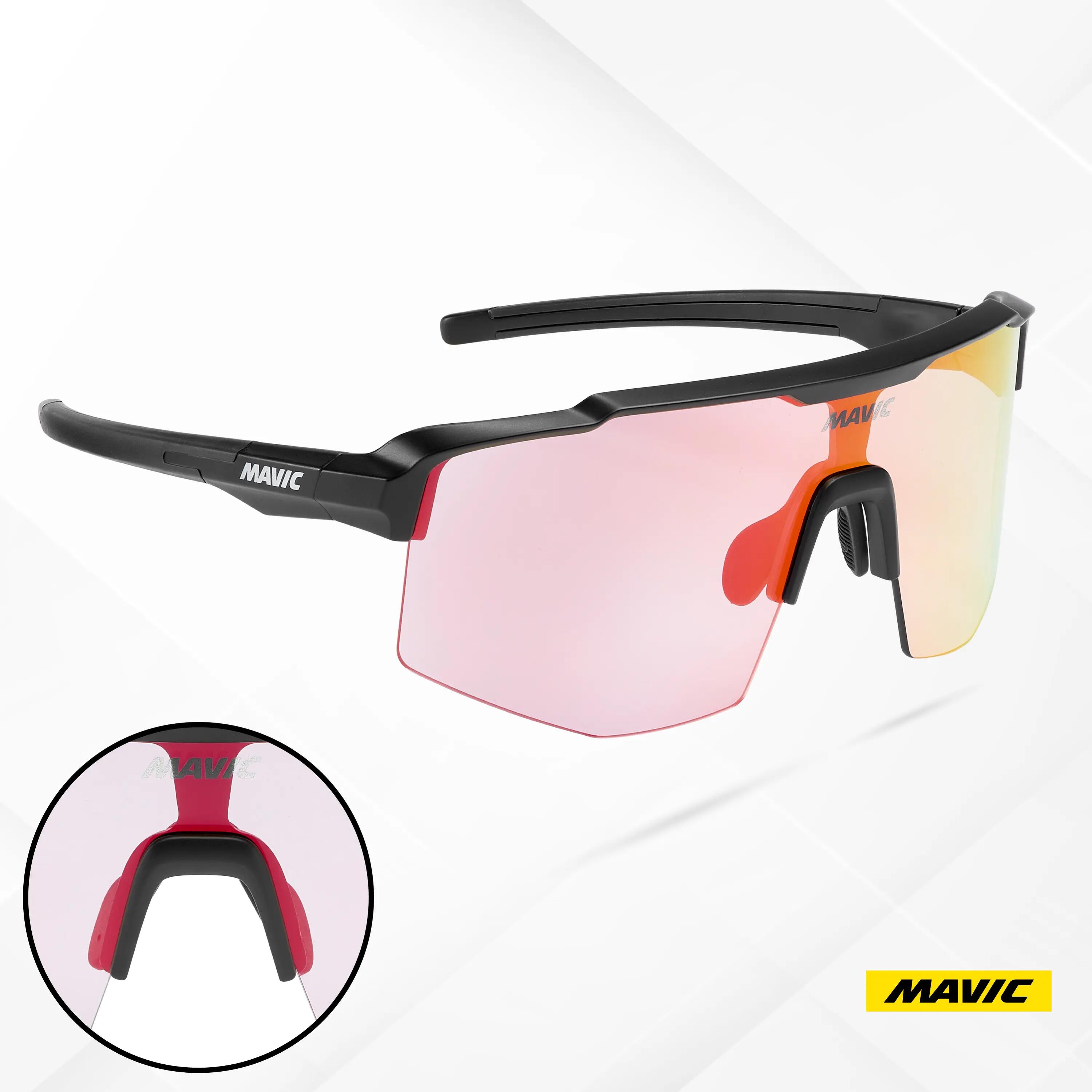 Occhiali unisex Mavic Shield Nero/Rosso Fotocromatico 2/5