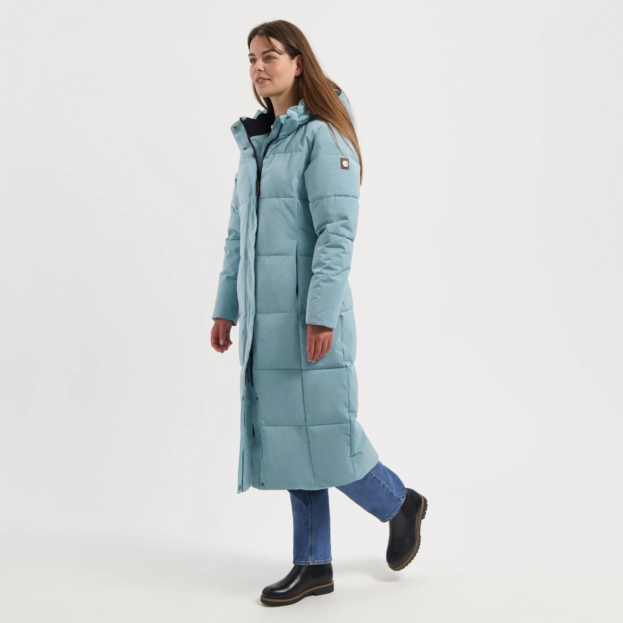 Freya Dames - Puffer winterjas - Getailleerd - Lichtblauw 2/7