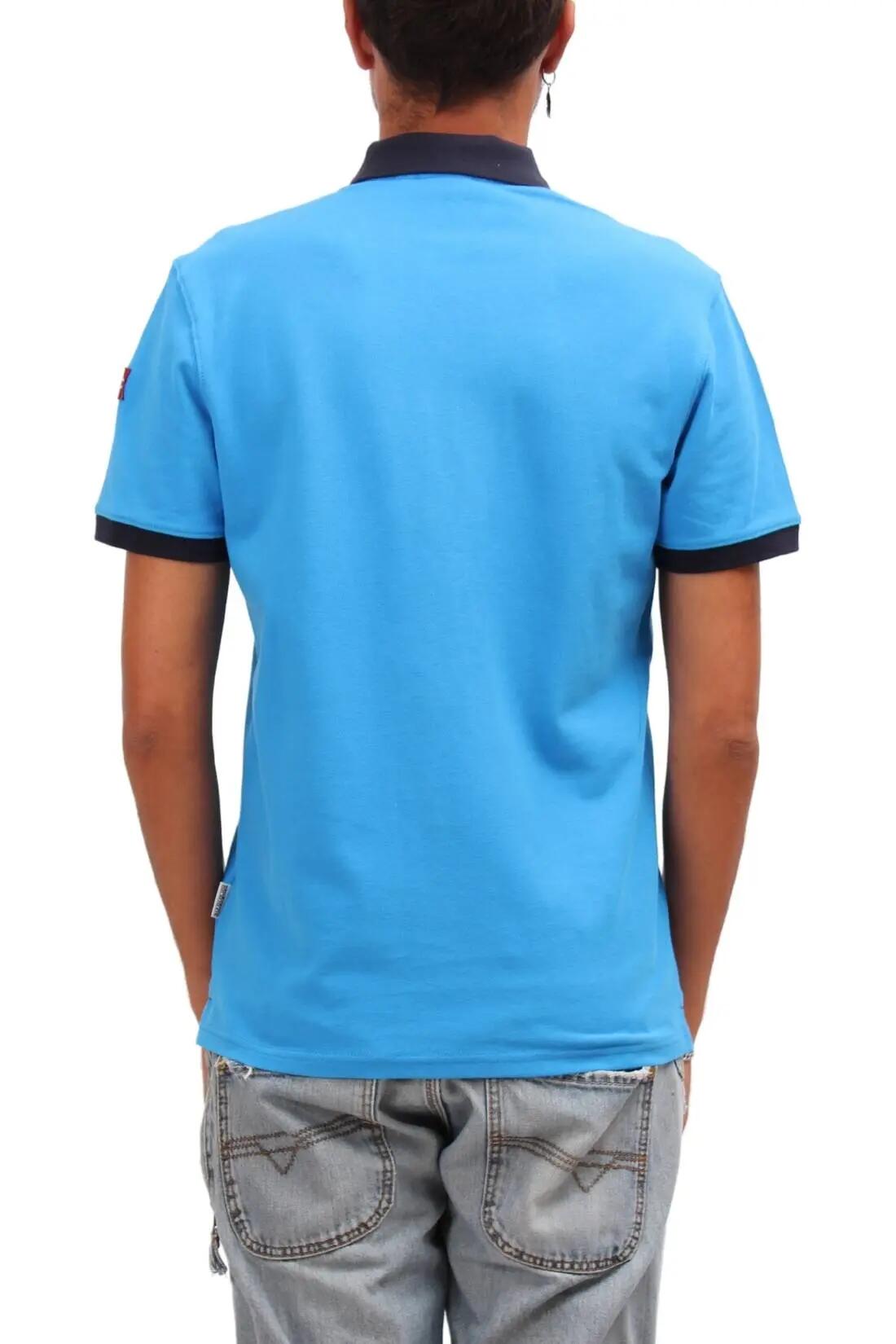 Herren - Sportswear - Polohemd - Regular Fit, kurze Ärmel, Logo - Eany - Blau 3/5