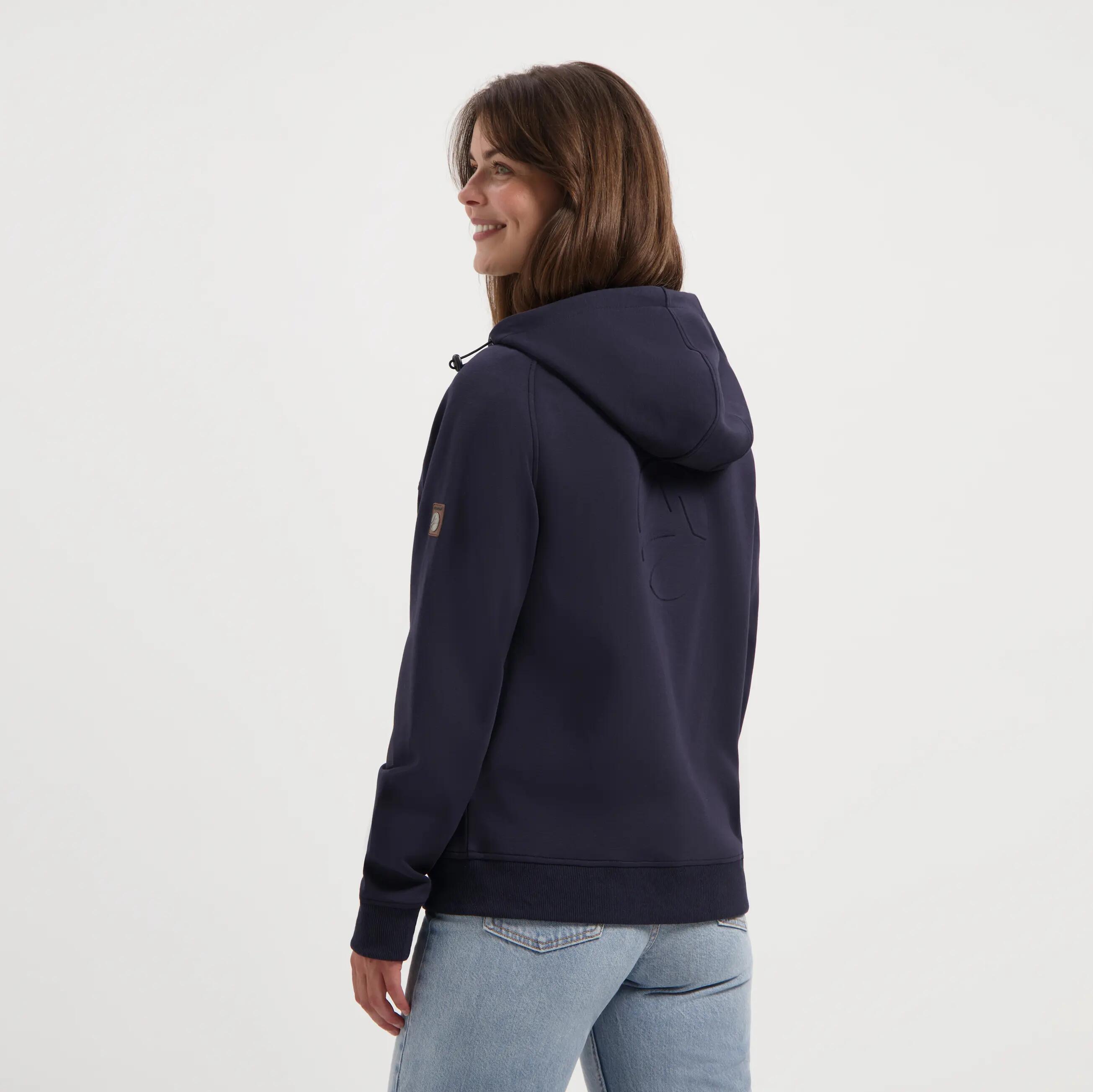 Stine Damen - Outdoor-Strickjacke - Kapuze - Marine 2/7