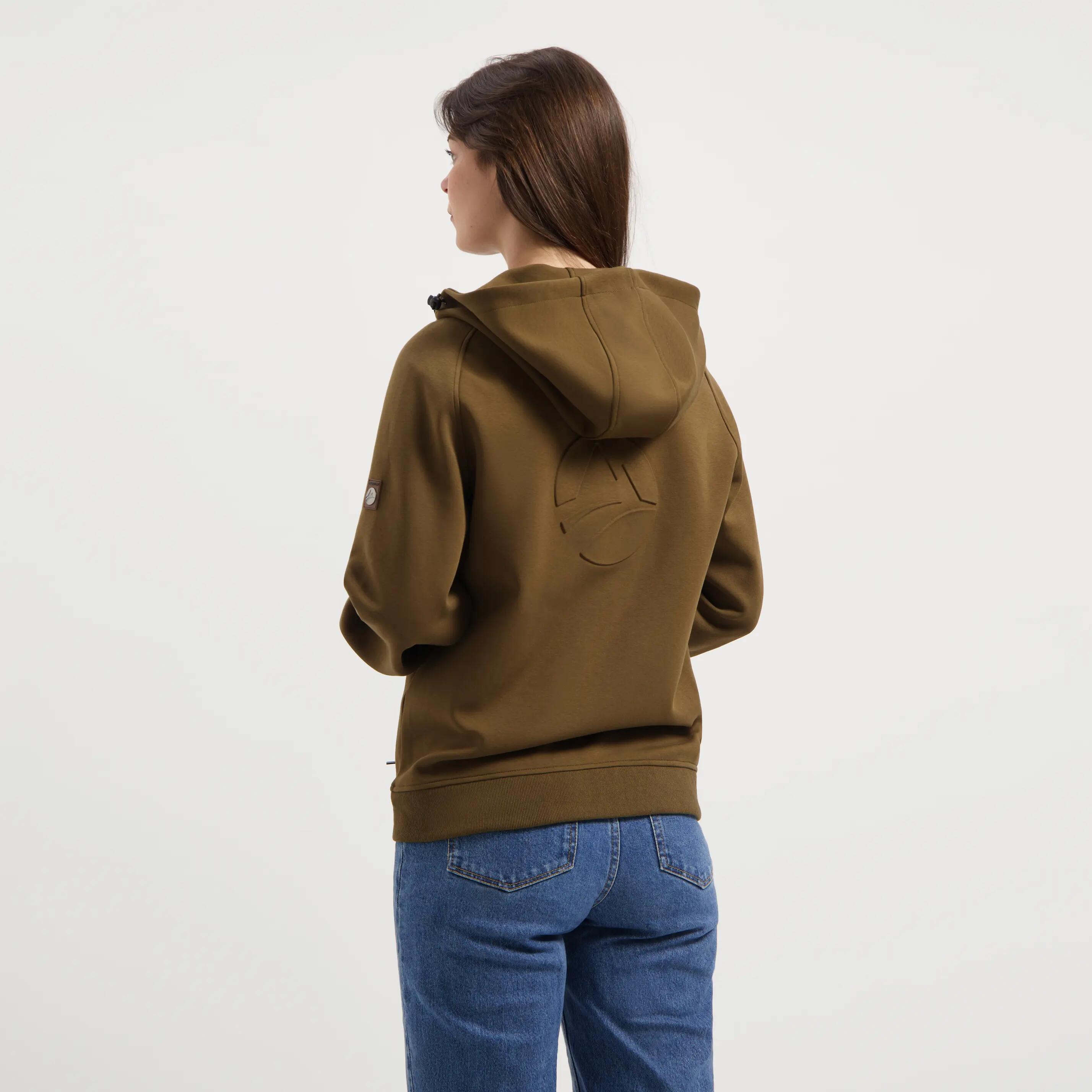 Stine Femmes - Cardigan à capuche - Sweat - Marron 2/7