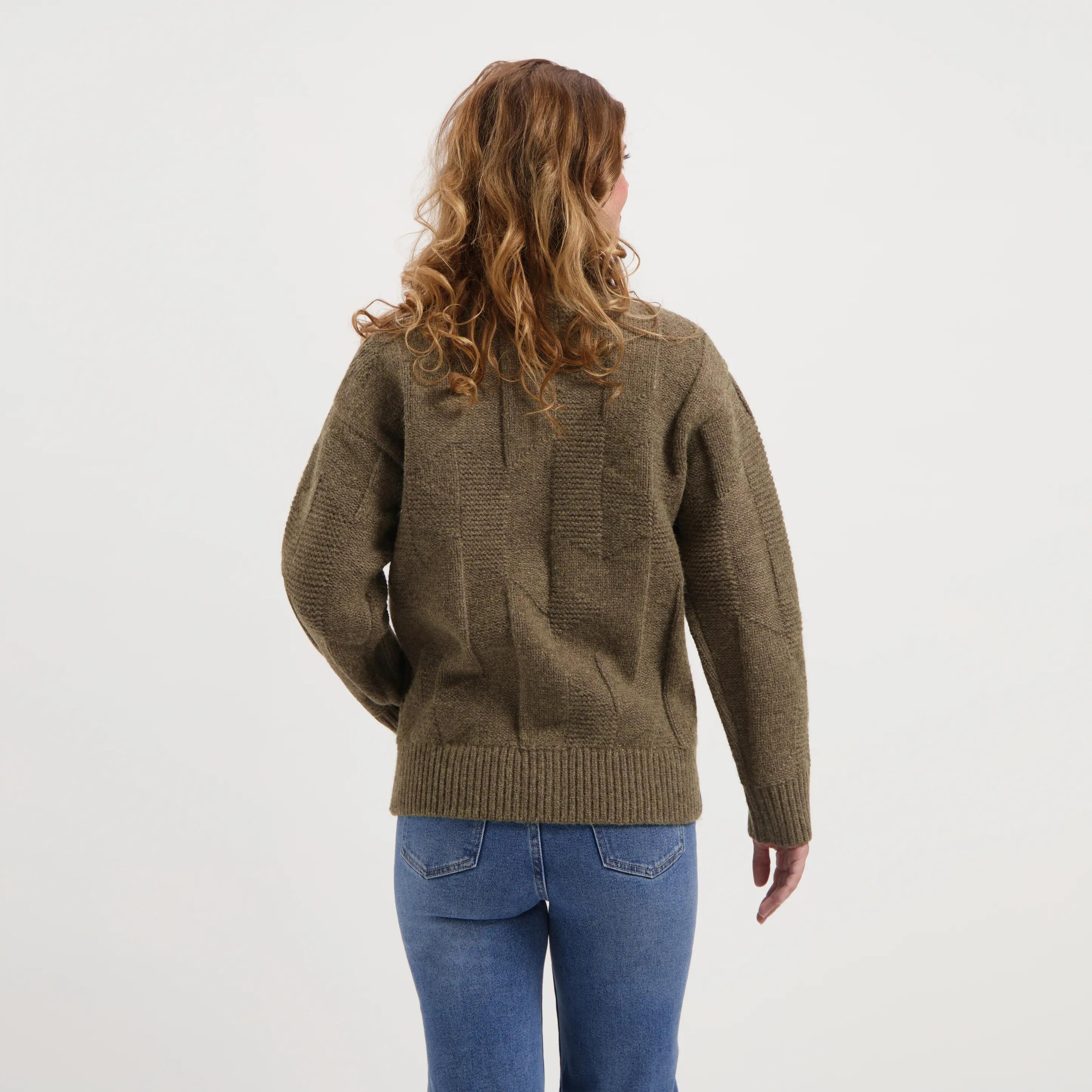 Tamar Damen - Outdoor-Strickjacke - Braun 2/7