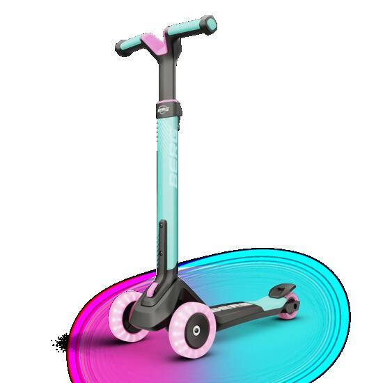 Step voor Kinderen, 2+ Jaar, Opvouwbaar, LED-Deck, Nexo Mint