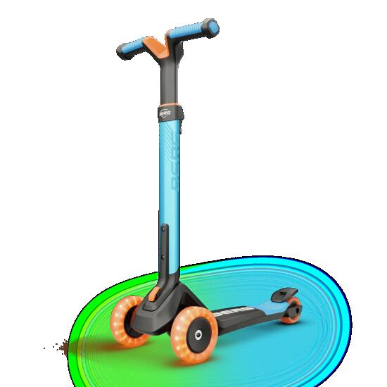 Step voor Kinderen, 2+ Jaar, Opvouwbaar, LED-Deck, Nexo Blauw