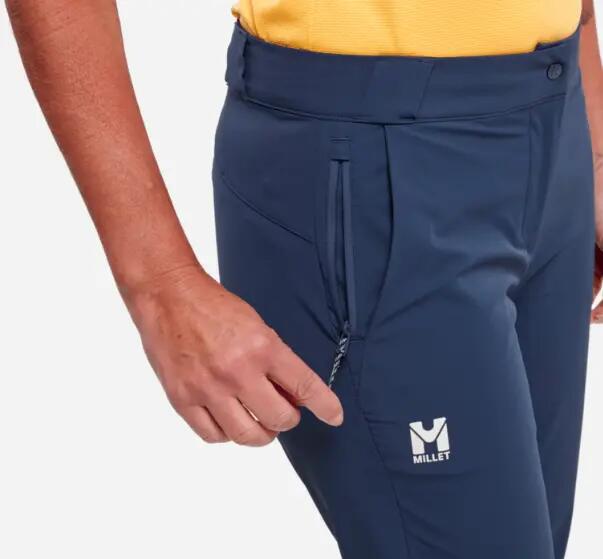 Pantalon de Randonnée Femme Millet "UBIC STRETCH PANT W" Bleu 4/5