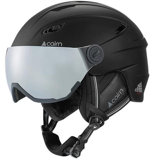Skihelm mit Visier - Electron - Schwarz