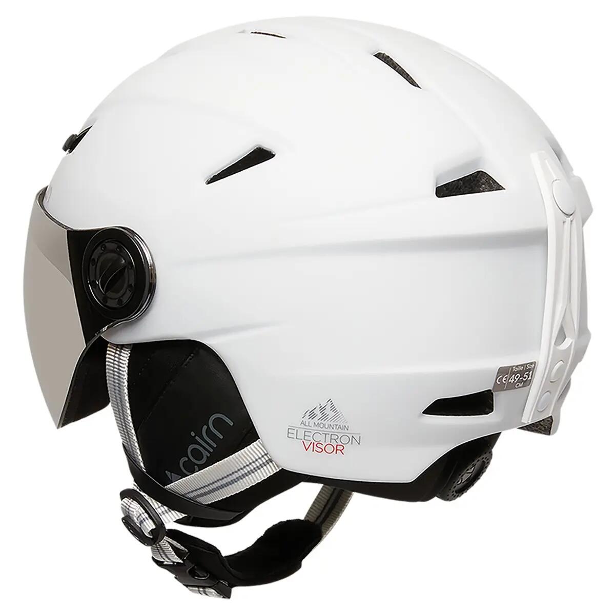Casque de ski à visière - Electron - Blanc 2/4