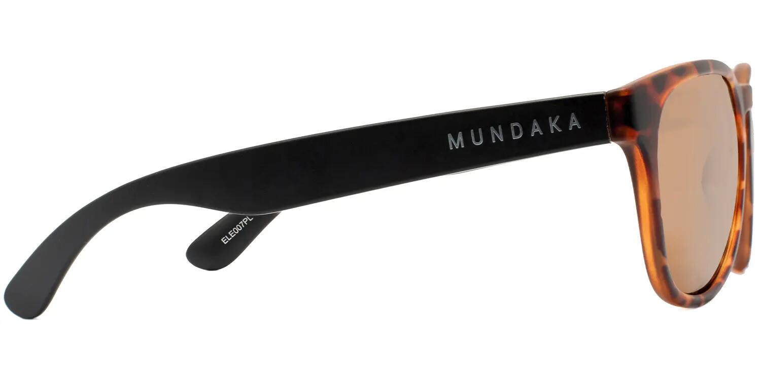 Lunettes de soleil Mundaka ELECTRA écaille marron et noir mats 3/4
