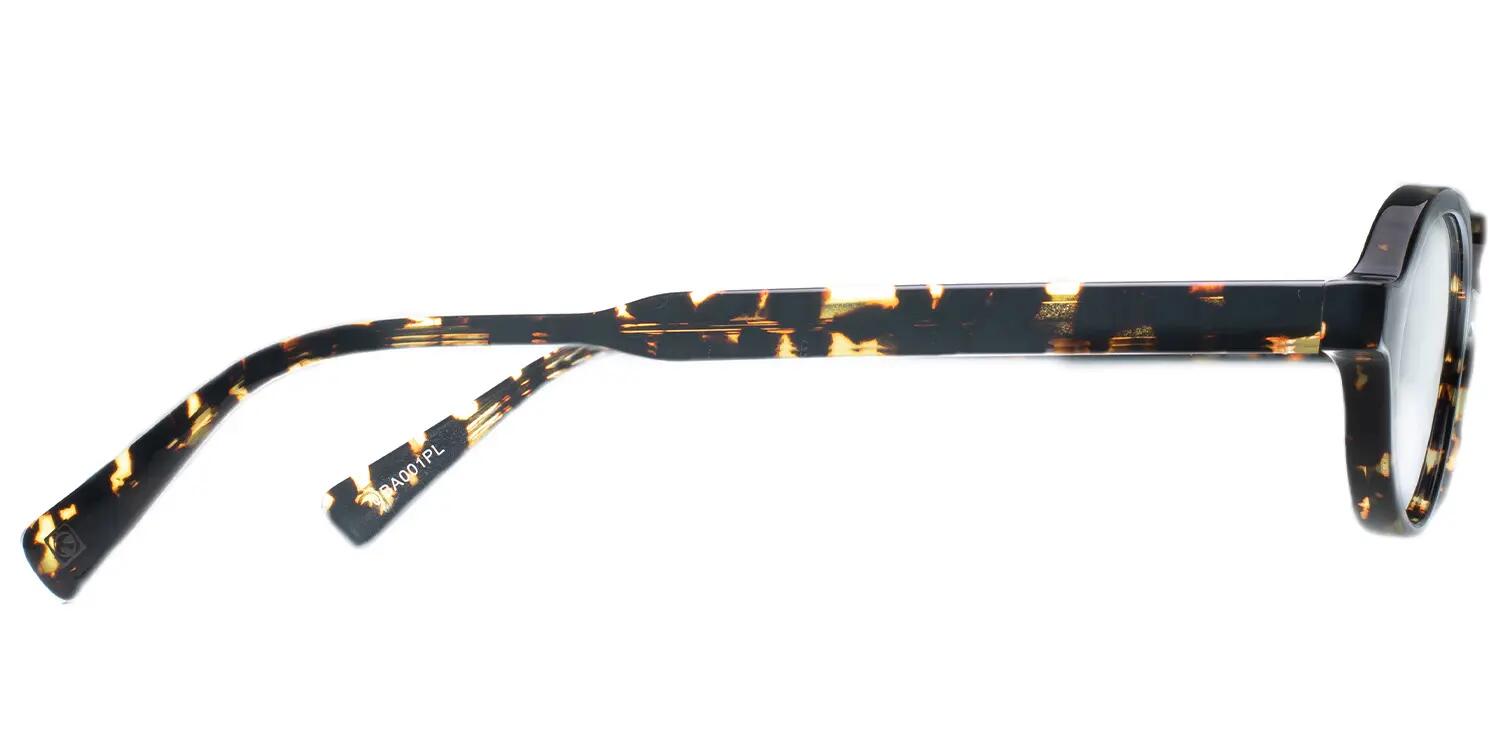 Lunettes de soleil Mundaka UBA écaille jaune et noire 3/4
