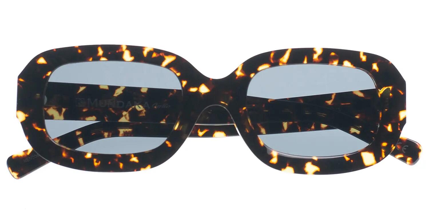 Lunettes de soleil Mundaka KENSINGTON écaille jaune et noire 4/4