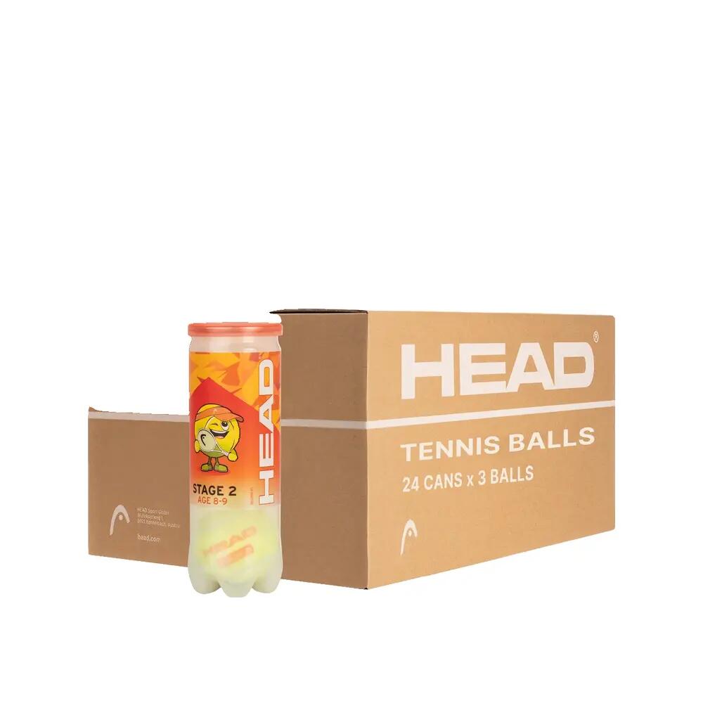 HEAD STAGE 2 ORANGE carton – 16 x 3 balles de tennis 7/7