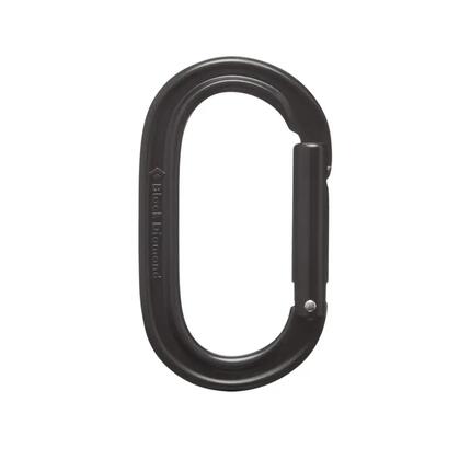 Carabine de grimpe Black Diamond Oval Keylock Noir 59g