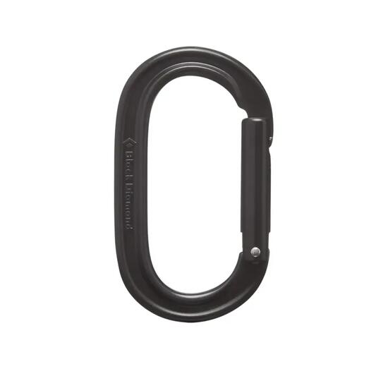 Carabine de grimpe Black Diamond Oval Keylock Noir 59g