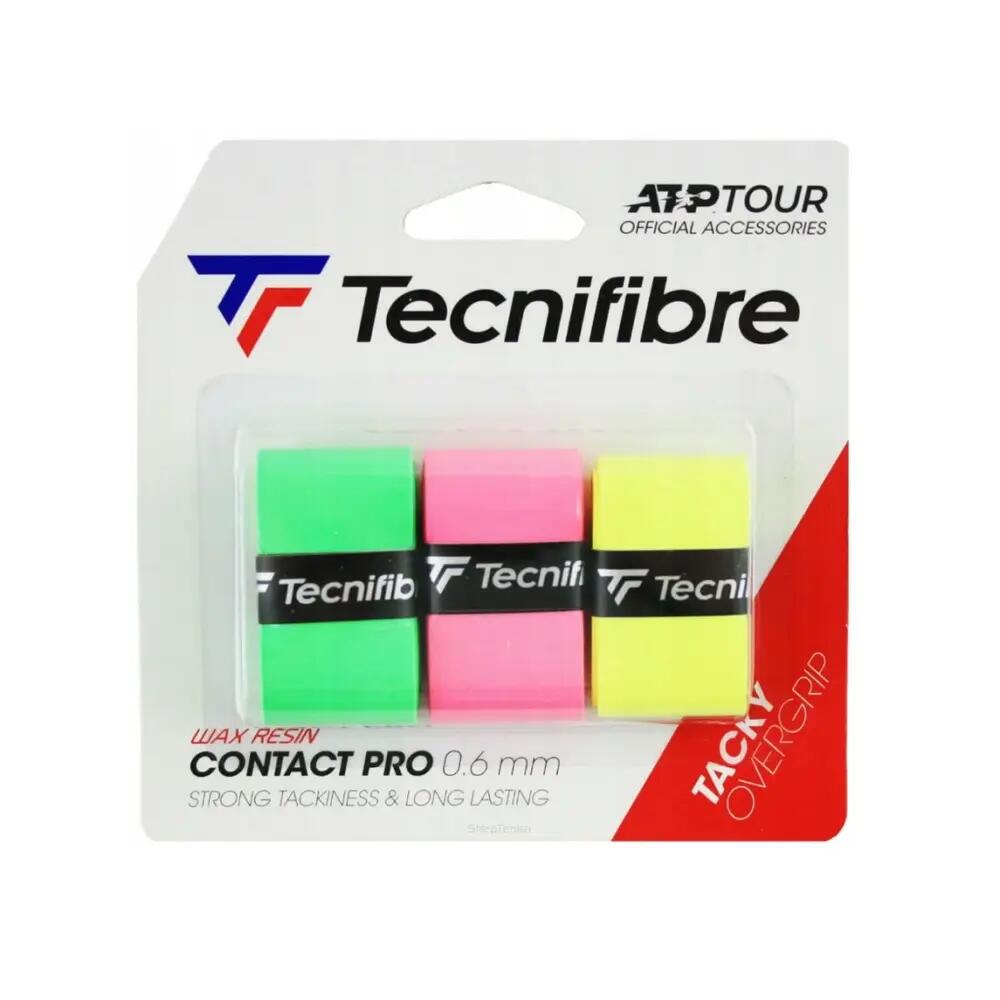 Tecnifibre Contact Pro Multicolour Overgrip — 3 pieces 3/3