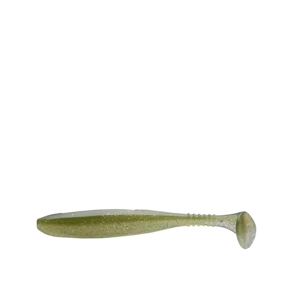 Appât souple Daiwa D'Fin motif UV Chartreuse Tiger 4/4