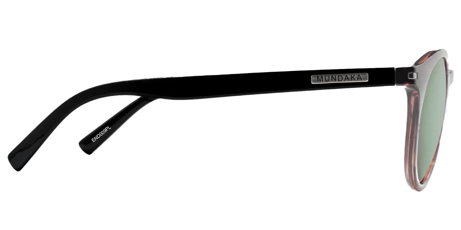 Mundaka Sonnenbrille ENDLESS milchig braun havanna und schwarz 3/4