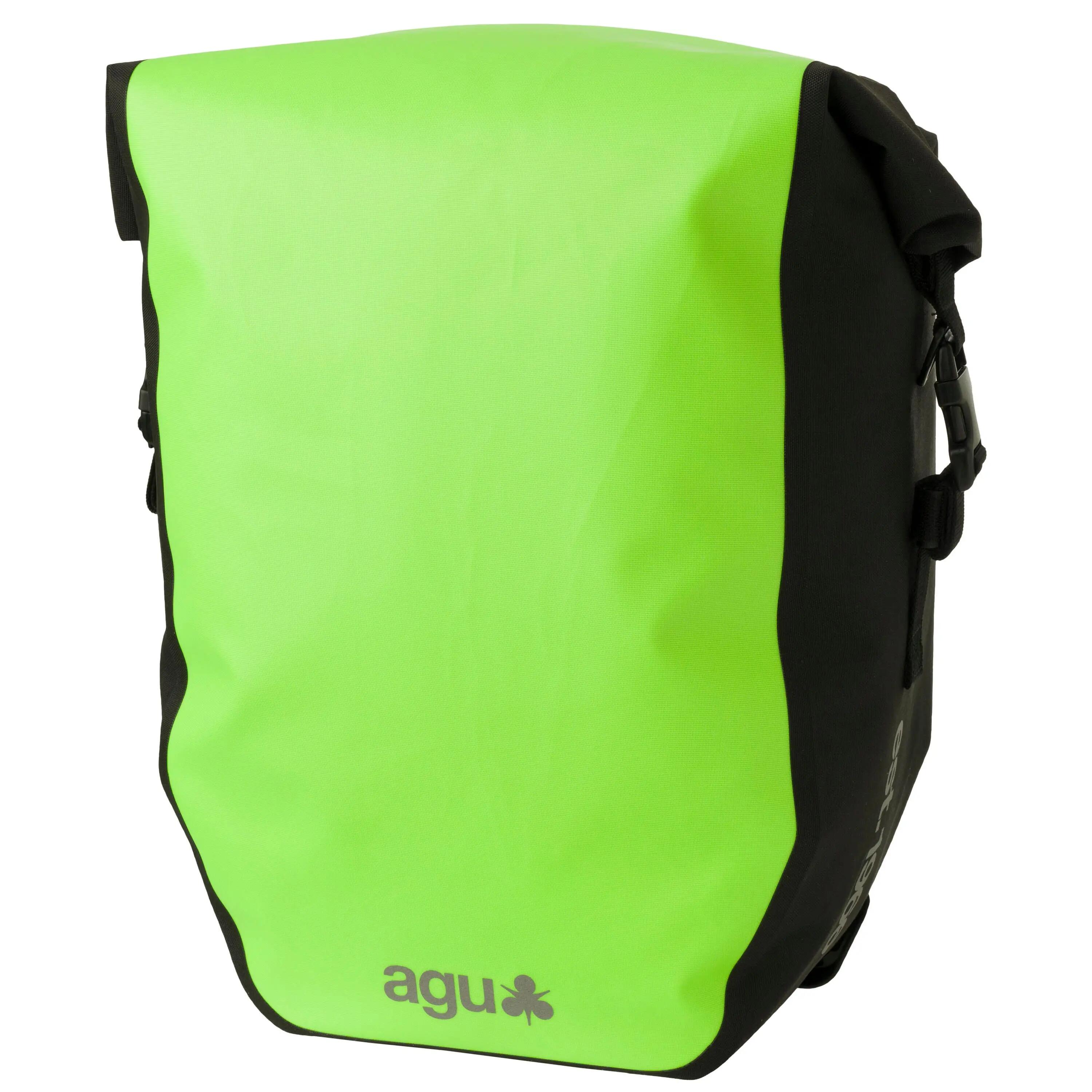 Enkele fietstas Shelter Large, waterdicht en reflecterend groen 1/4