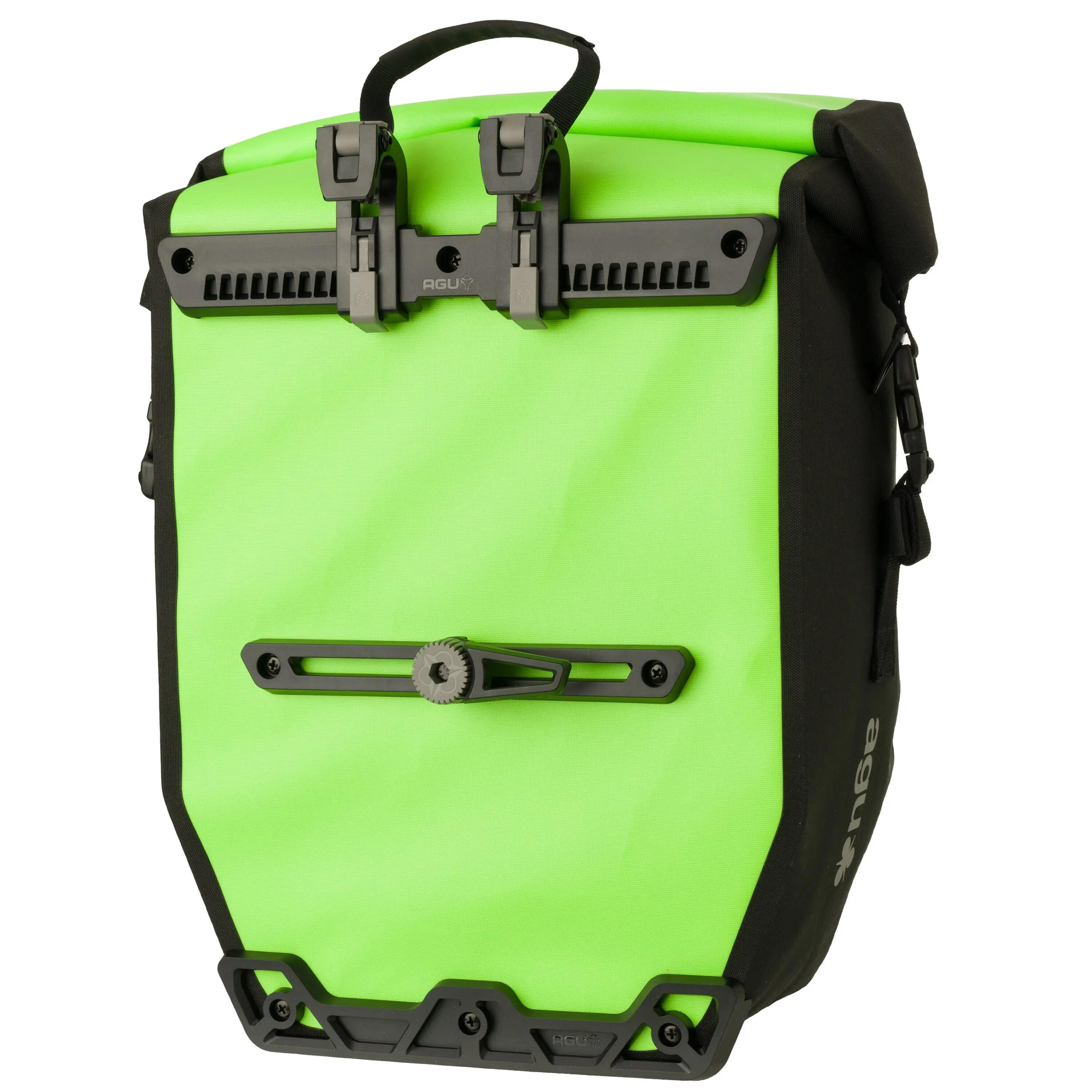 Enkele fietstas Shelter Large, waterdicht en reflecterend groen 4/4
