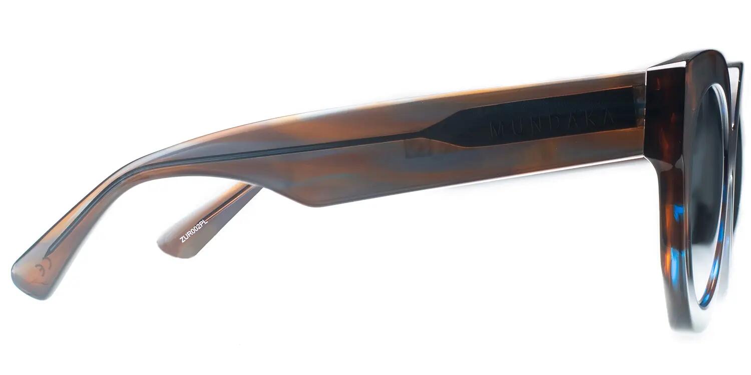 Lunettes de soleil Mundaka ZURIA bleu et gris 3/4