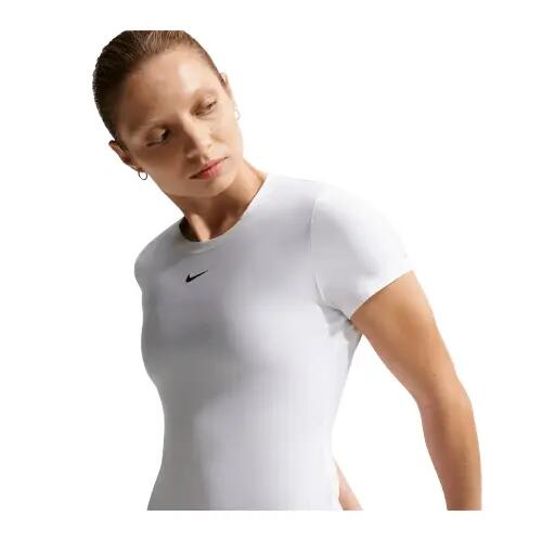 COURT ADVANTAGE DRI-FIT SHORT-SLEEVE TENNIS TOP WHITE WOMAN 1/3