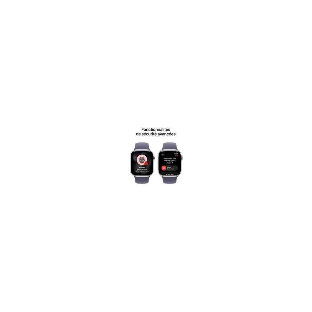 Watch Series 11 42 mm 5G argento, alluminio, cinturino sport viola S/M, 64 GB 5/6