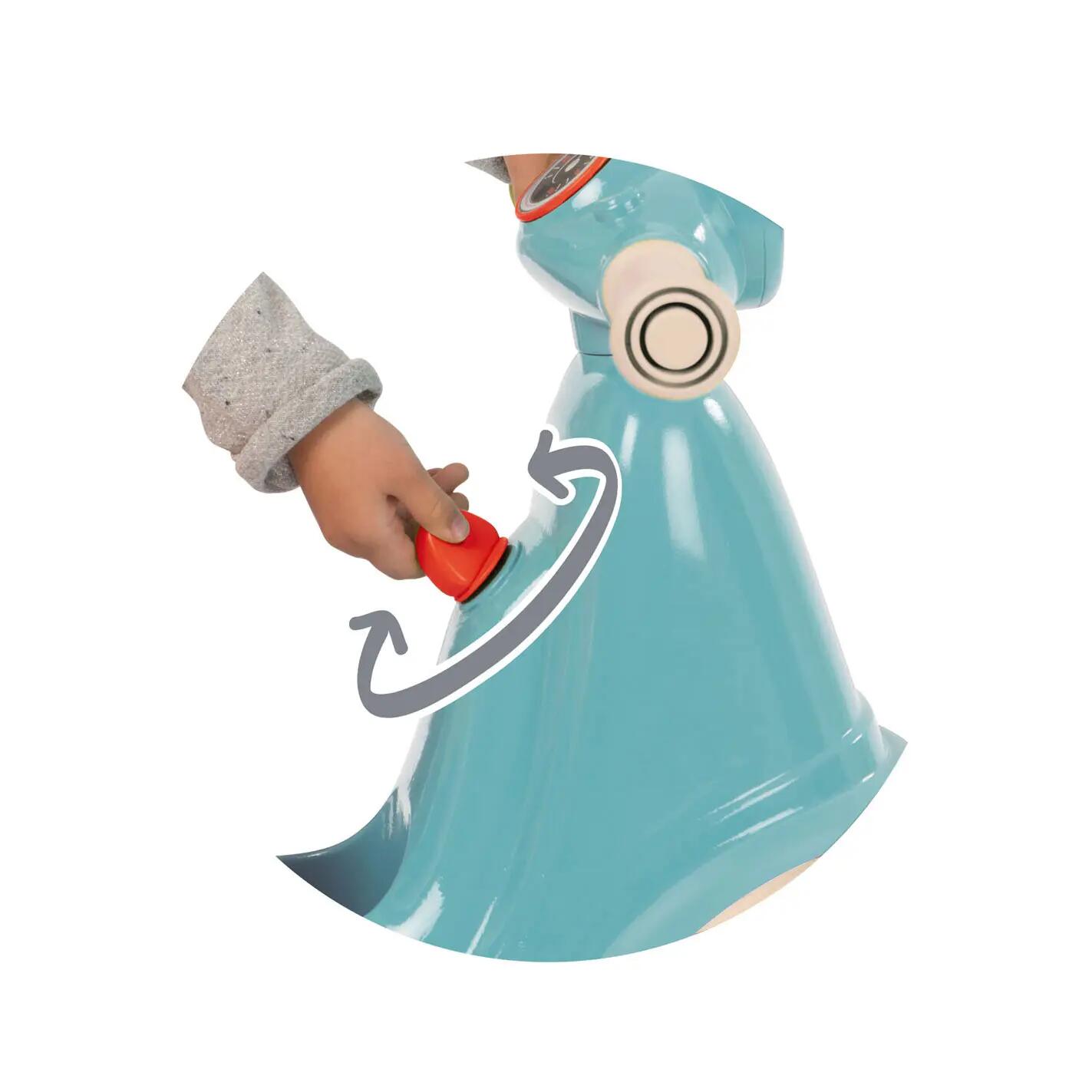 Porteur scooter Smoby rétro plastique bleu 3/4