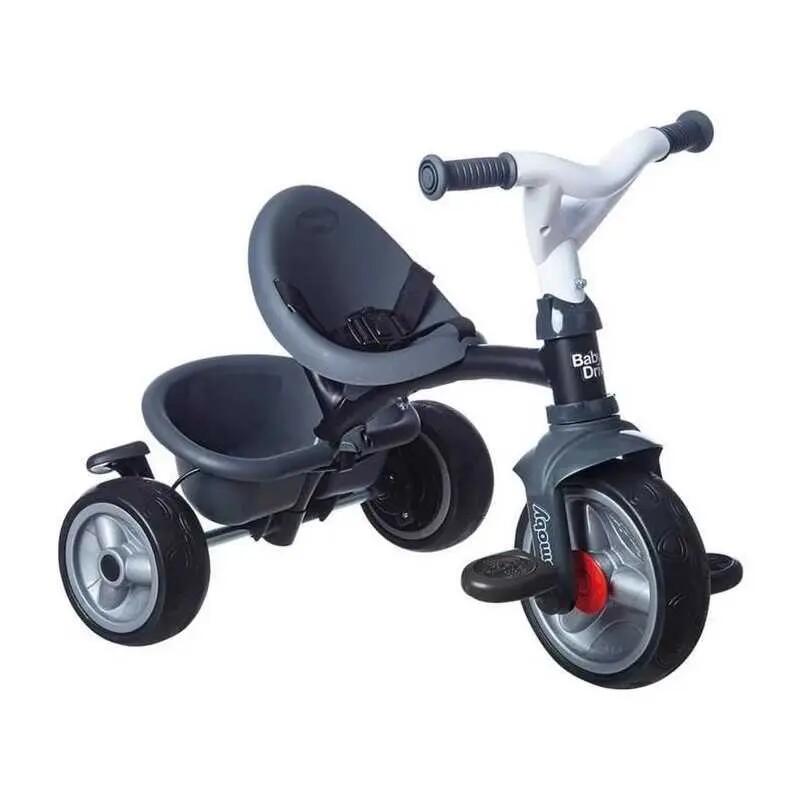 Tricycle 3-en-1 SMOBY Baby Driver Plus gris pare-soleil 2/5