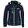 Veste enfant Preikestolen déperlante bleu marine / vert clair / bleu moyen