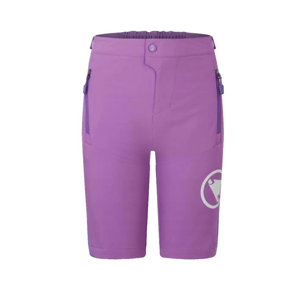 Pantaloncini Endura MT500JR Burner da bambino, viola 10/10