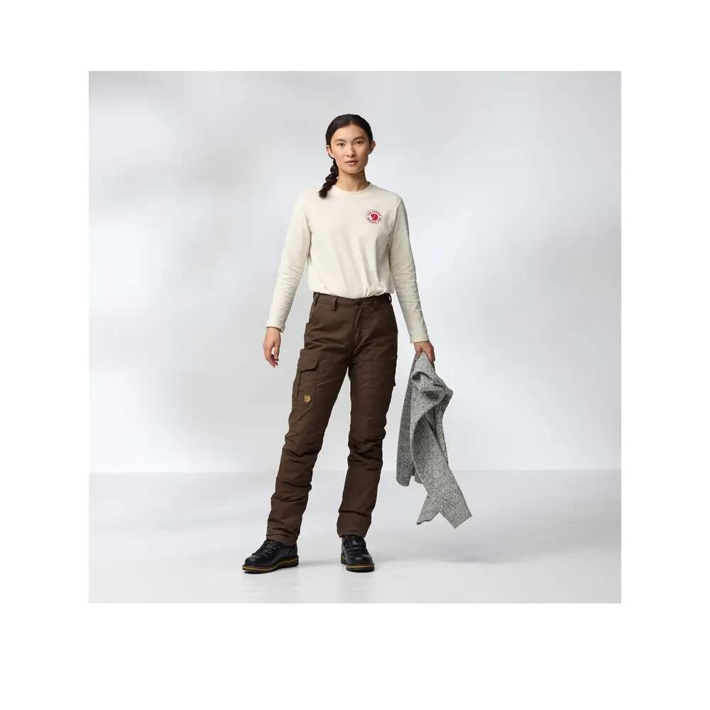 Calças de caminhada Fjällräven Karla Pro Femme em G-1000 Eco Verde Oliva 10/10