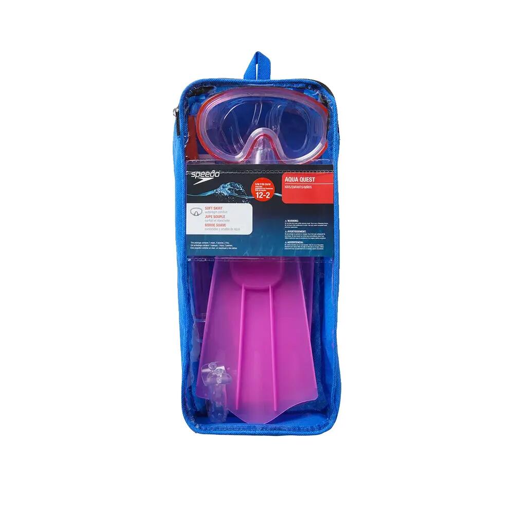 Zestaw do nurkowania snorkelingu dla dzieci Speedo Kids Aqua Qst Msf 2/2
