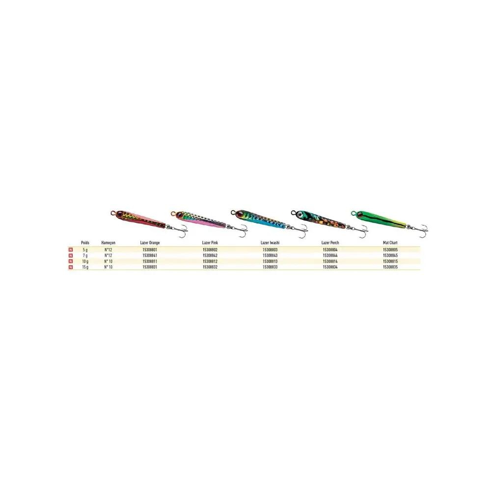 Appât de pêche Daiwa Prorex Minijig Lazer 7g Naranja 3/3