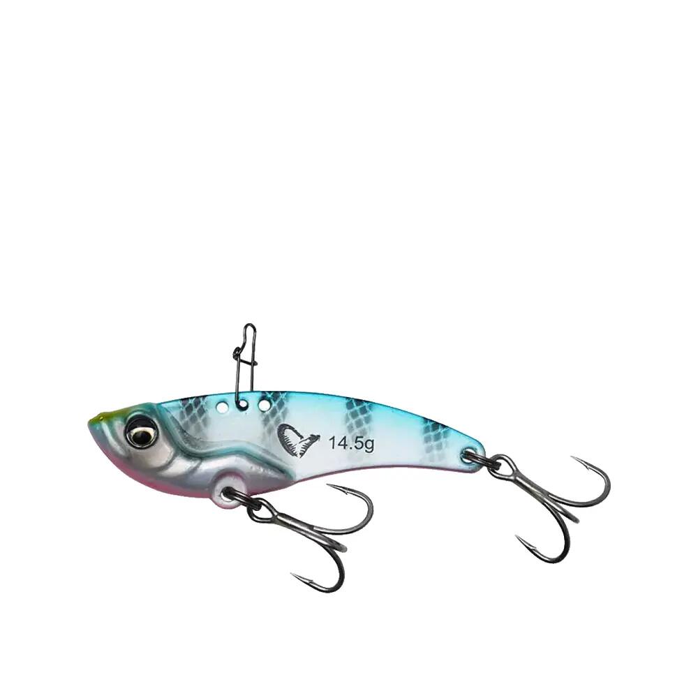 CICADA SAVAGE GEAR VIB BLADE 4.5 CM / 8.5 G, kék rózsaszín csíkok 8/8