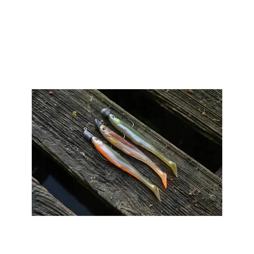 Leurre souple Savage Gear Slender Scoop Shad 15cm (17g - 15cm - Green Silver) 8/10