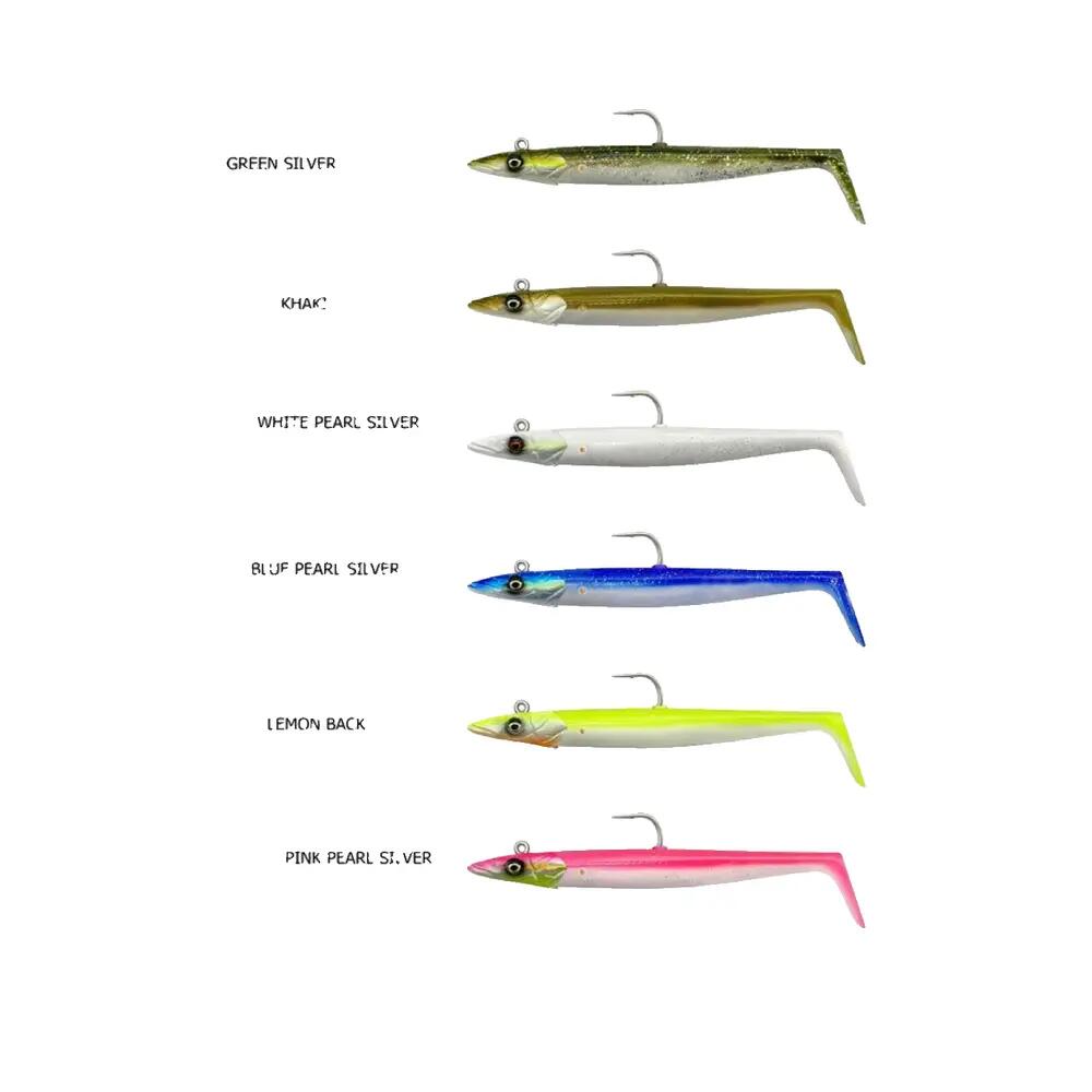 Leurre Souple Savage Gear Sandeel V2 15,5cm (Lemon Back) 2/3