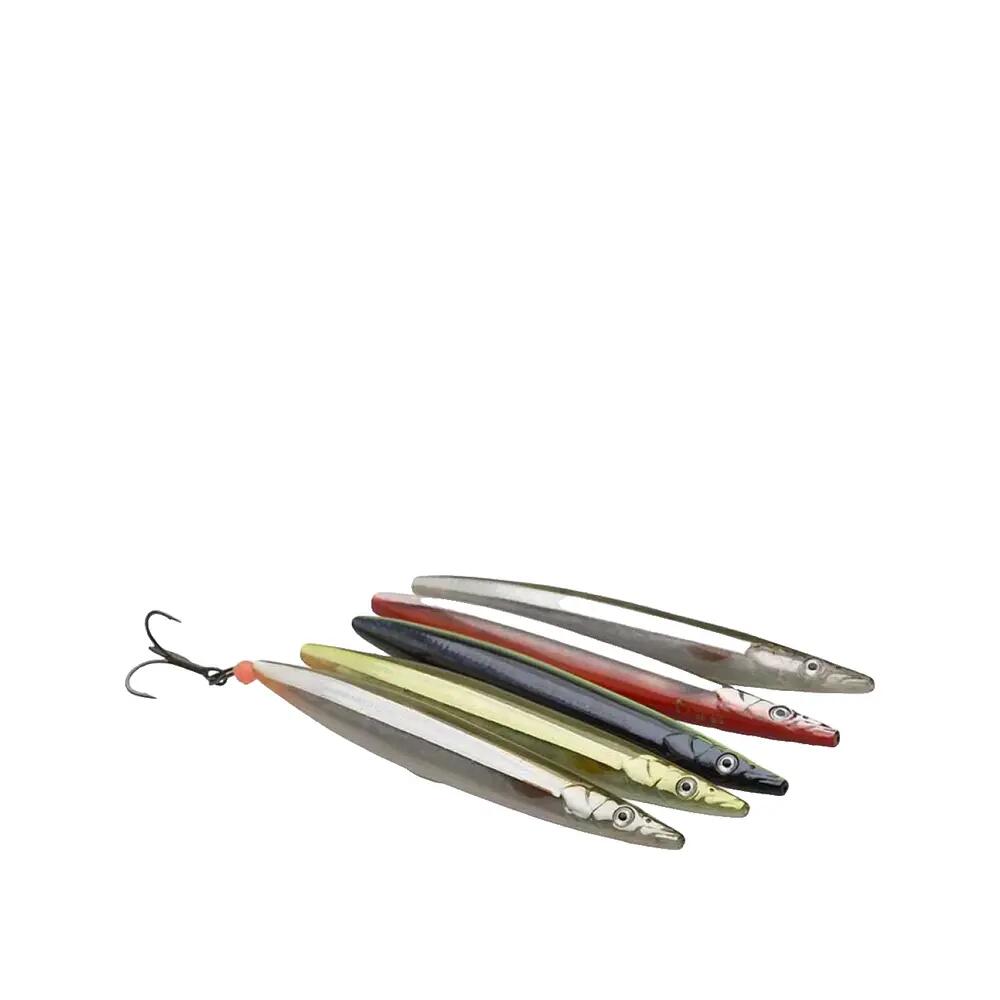 Appât de pêche Savage Gear Line Thru Sandeel Noir/Rouge 6/10