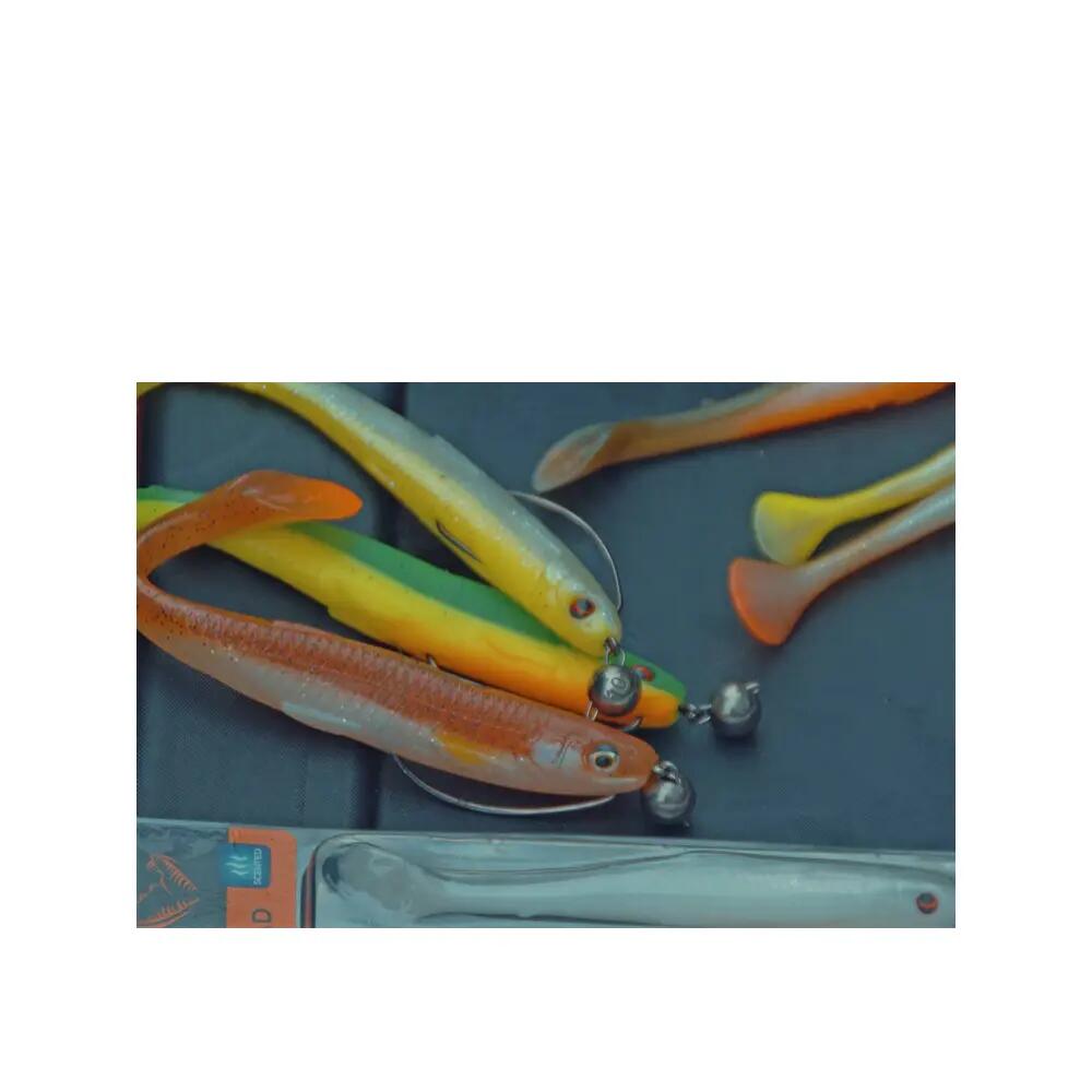 Leurre souple Savage Gear Slender Scoop Shad 15cm (17g - 15cm - Green Silver) 6/10