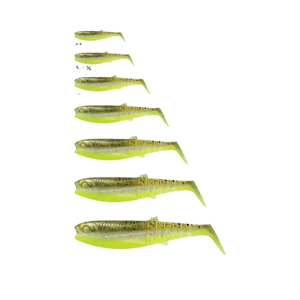 Appât souple Savage Gear Cannibal Shad Couleur Eau Sombre 4/10