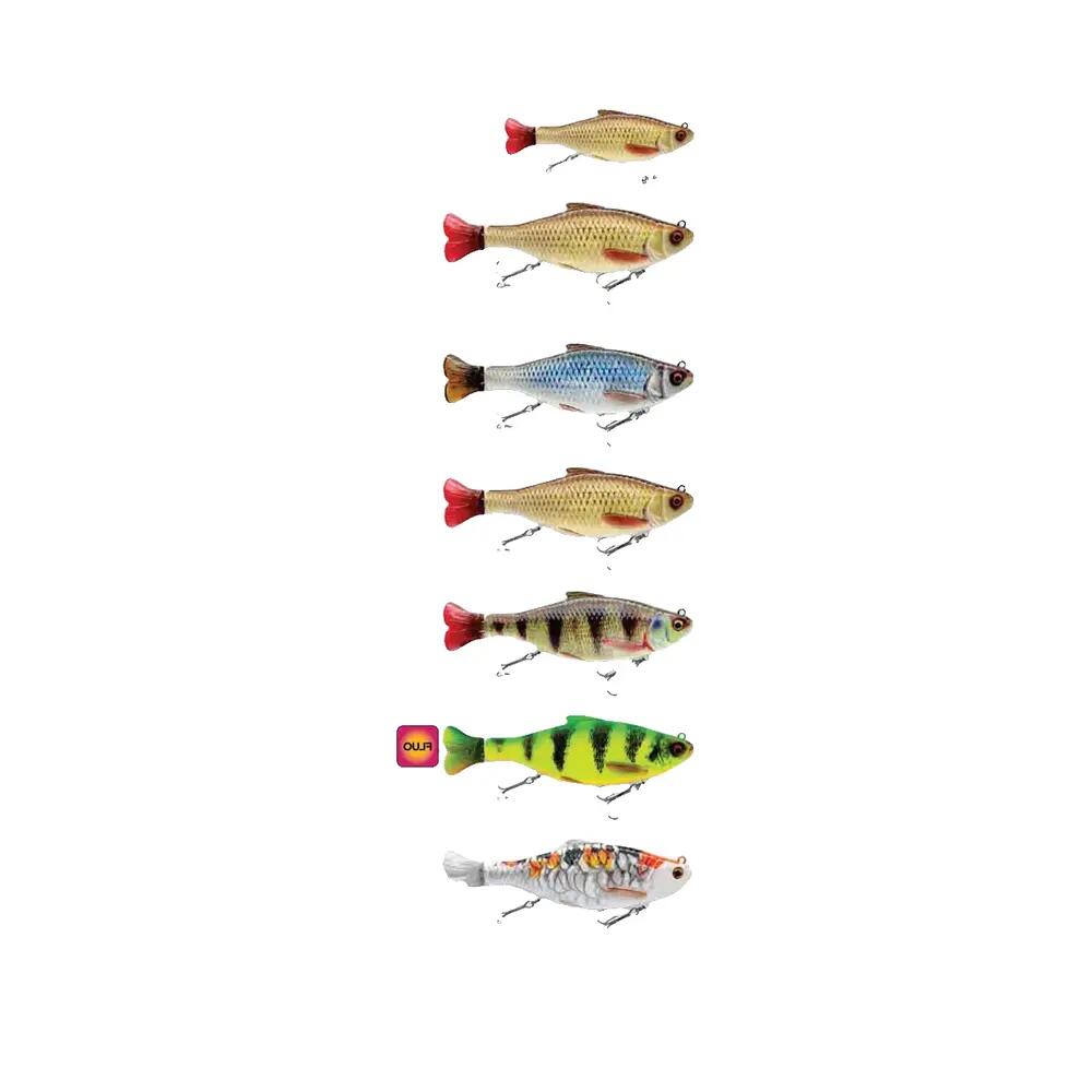 Poisson Nageur Savage Gear 3D Hard Pulsetail Roach 18cm (90g - 18cm - Perch) 2/8