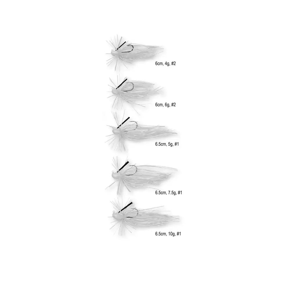Appât Savage Gear Jig Skirt Flirt Blanc Perle 4/10
