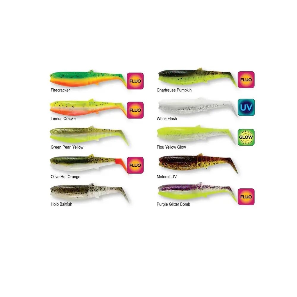 Appât souple Savage Gear Cannibal Shad Couleur Eau Sombre 2/10