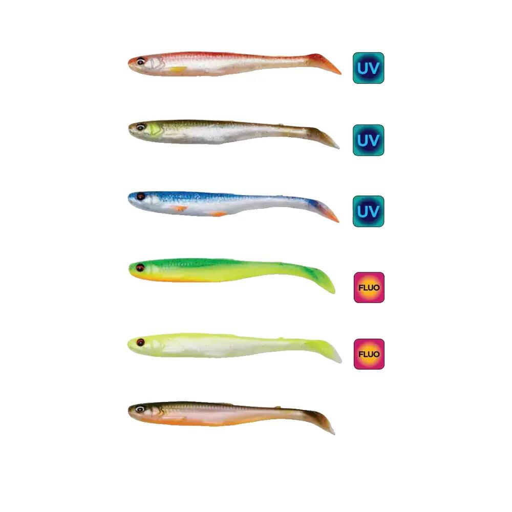 Leurre souple Savage Gear Slender Scoop Shad 13cm (12g - 13cm - Lemon Back) 2/9