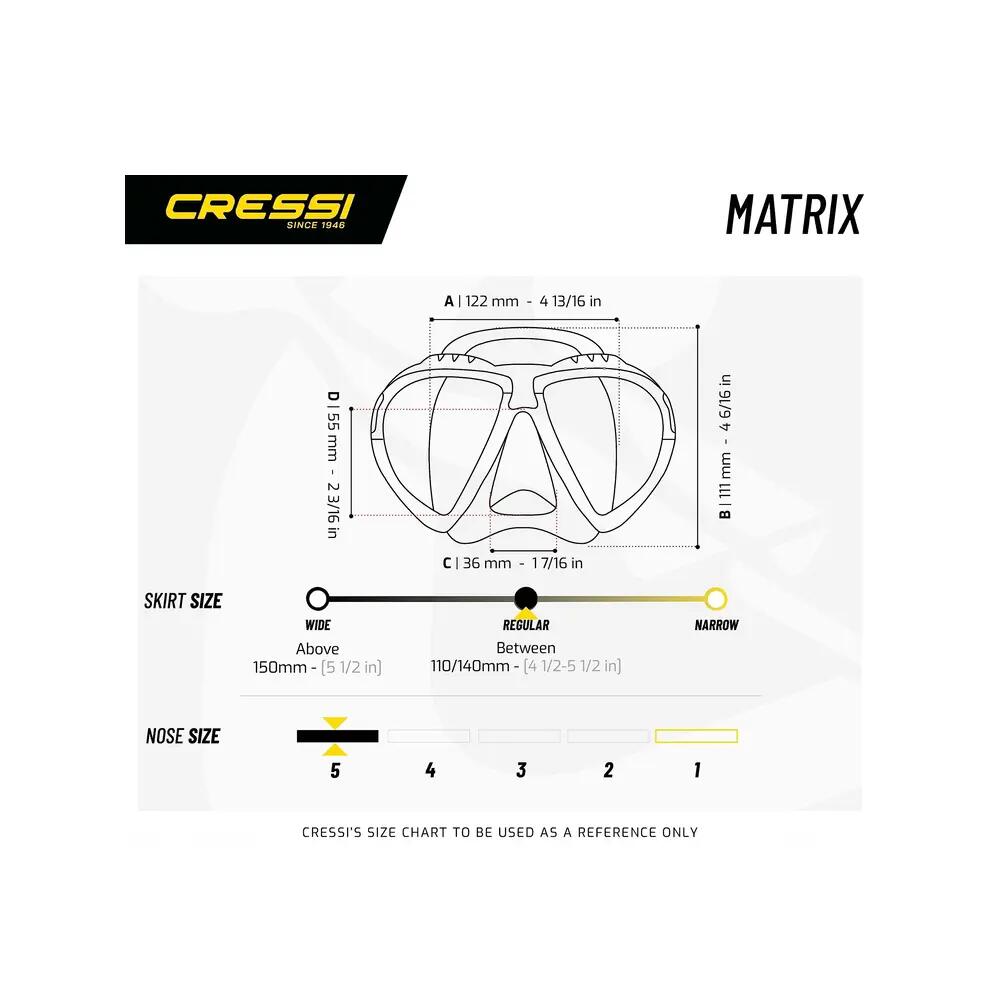 Set de snorkelen Cressi Matrix Gamma Dark Pack 9/9
