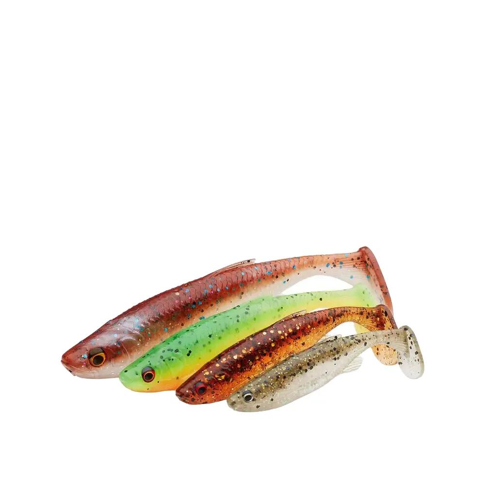 Appât souple Savage Gear Fat Minnow T-Tail 28 pièces 8/8