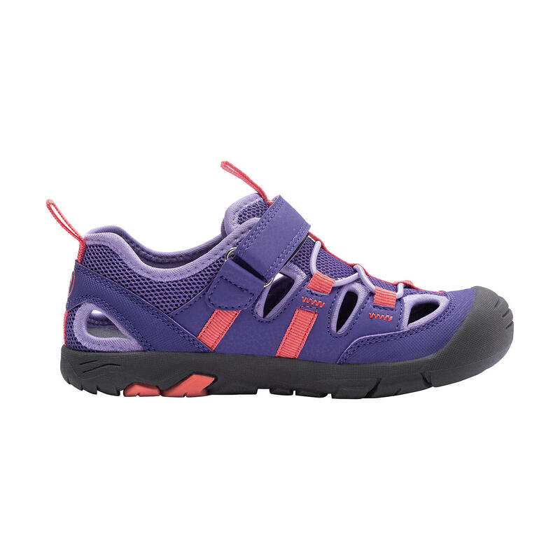 Sandales de plein air pour enfants Kroksand violet foncé/rose