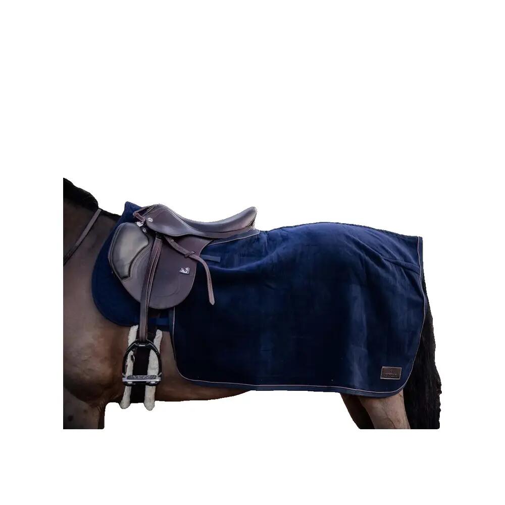 Paardendeken  Navy Quarter Rug Heavy Fleece 3/6