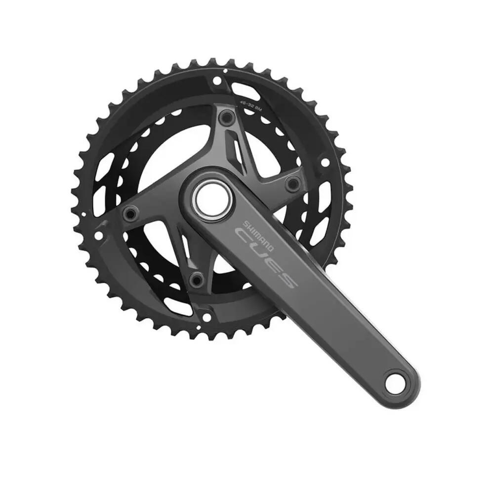 Crampons Shimano CUES FC-U6010-2 Argent 46/32T 2/3