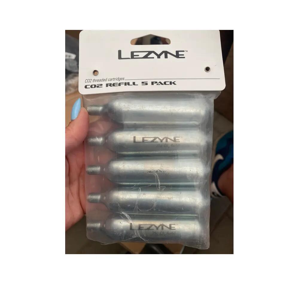 Lezyne 25 g CO2 Cartridges (5-pieces) 3/4
