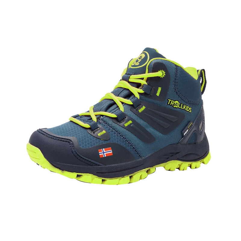 Chaussures de randonnée pour enfants Rondane Imperméable Bleu marine / Lime