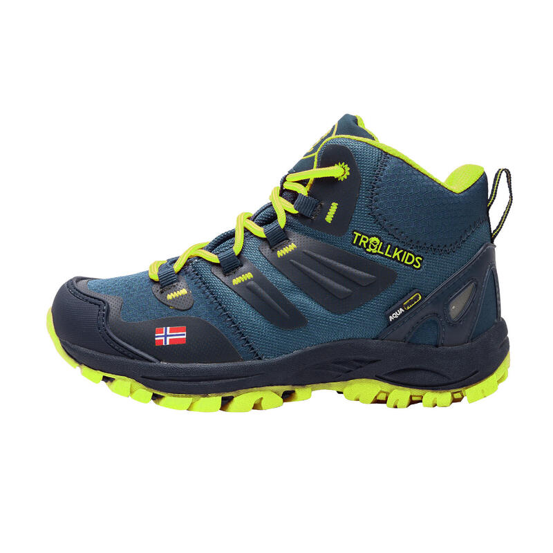 Chaussures de randonnée pour enfants Rondane Imperméable Bleu marine / Lime